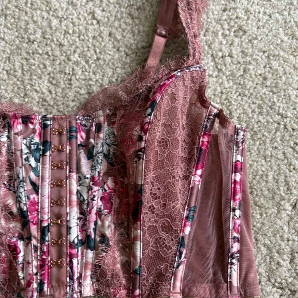 NWT Victoria’s Secret Dream Y2K Angels Corset Bustier Lace floral fairy large